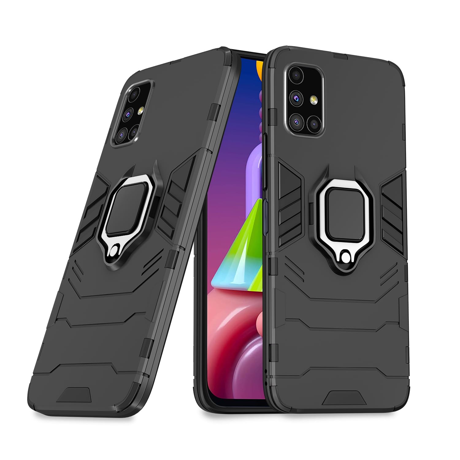  Samsung Galaxy M51 D5 Tough Armor Back Cover - Black