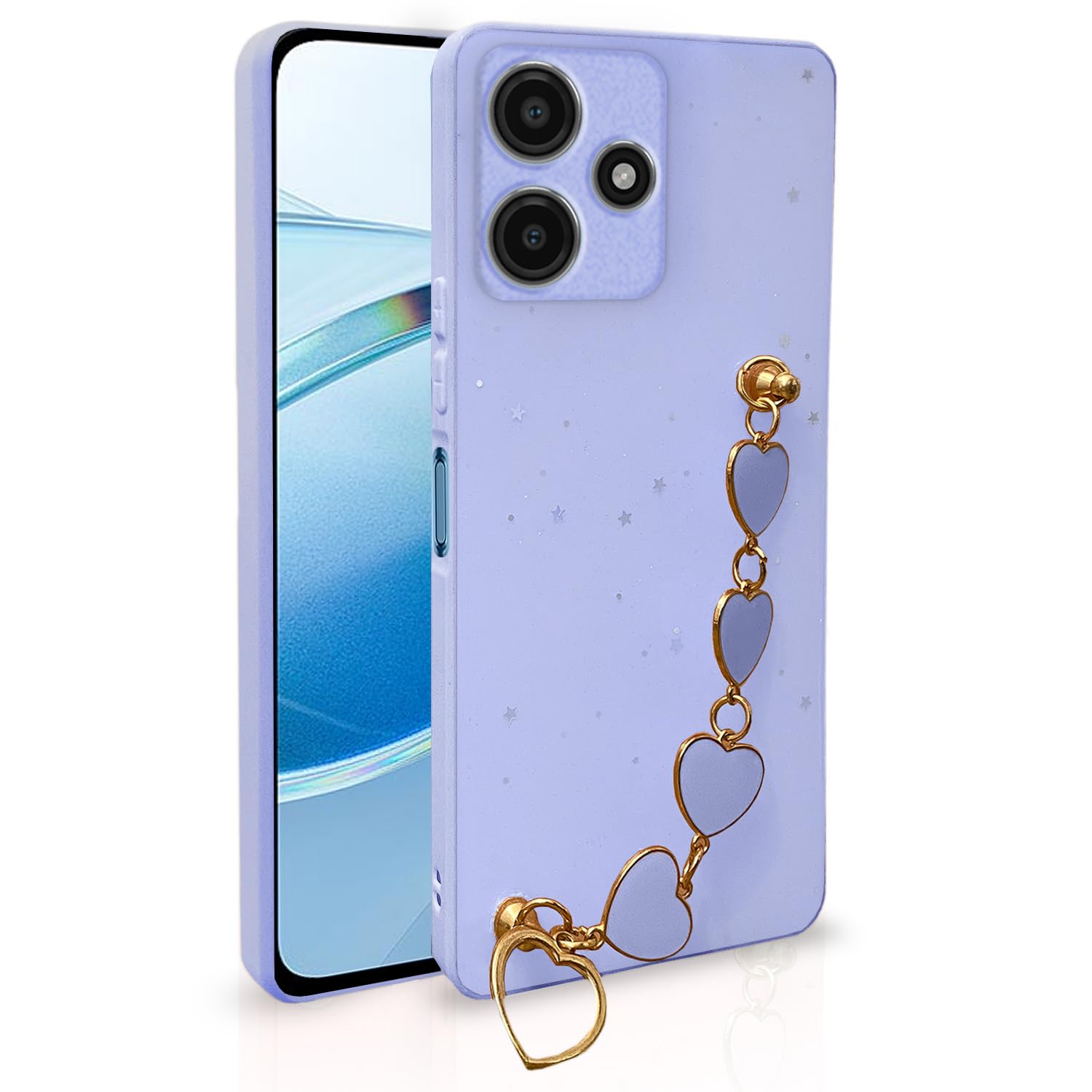Redmi 12 5G Chain mobile back cover in purple by Pikkme