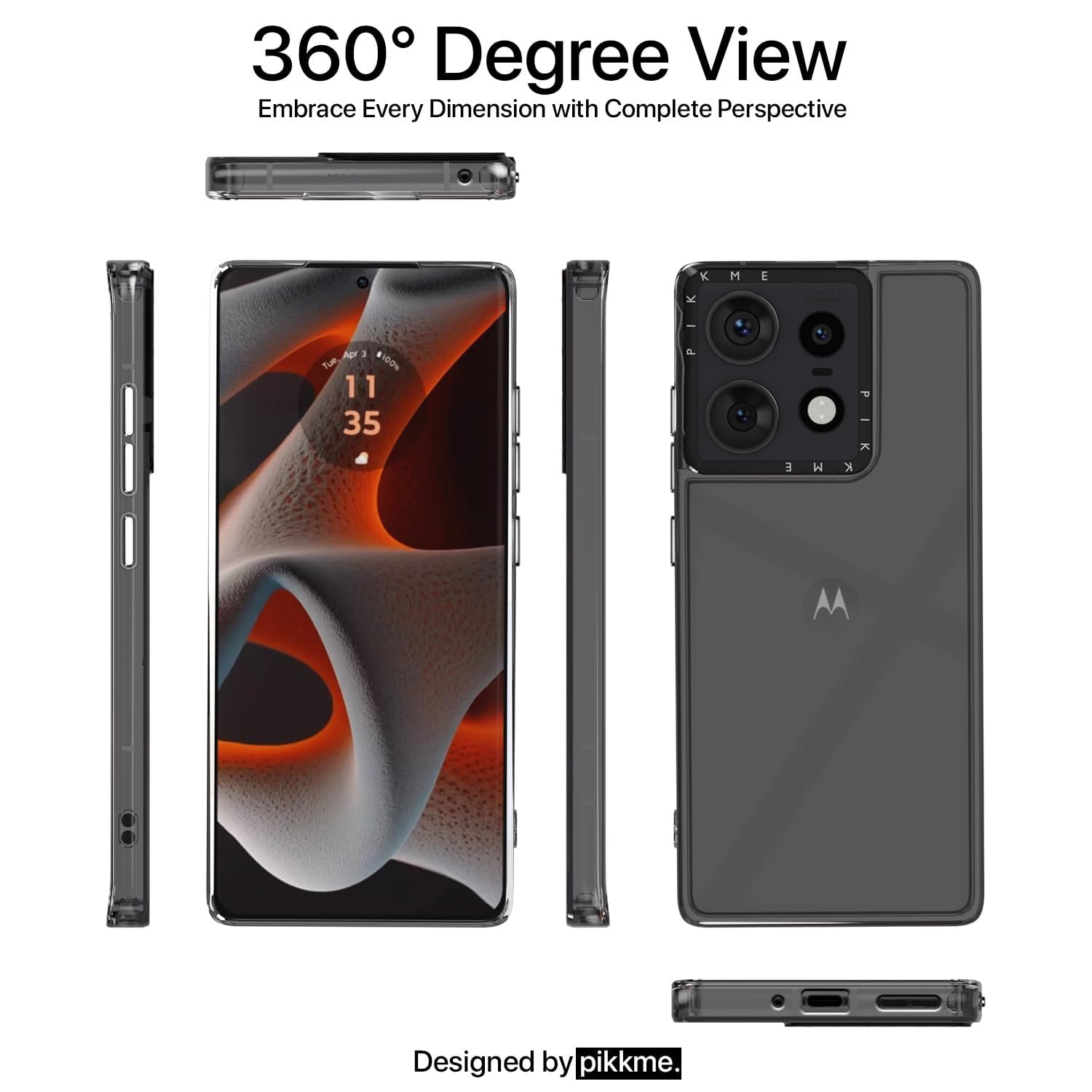 Moto Edge 50 Pro 5G mobile cover in transparent by Pikkme – photo 2