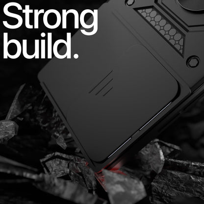 Pikkme Samsung Galaxy S25 Ultra 5G D10 Tough Armor Back Cover (Black)