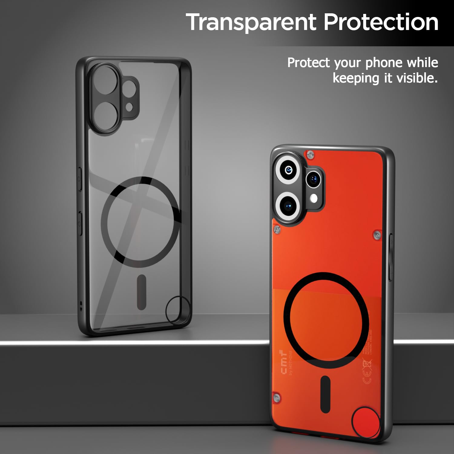 Pikkme black mag-safe MagSafe phone cover for CMF Phone 2 Pro 5G – photo 3