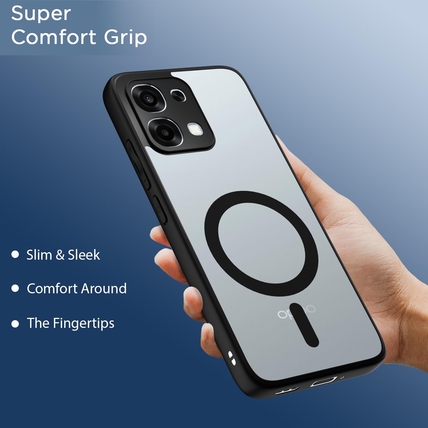 Oppo F31/F33 5G mobile cover in black mag-safe by Pikkme – photo 6