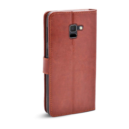 Samsung J7 2018 flip cover in brown by Pikkme – photo 4