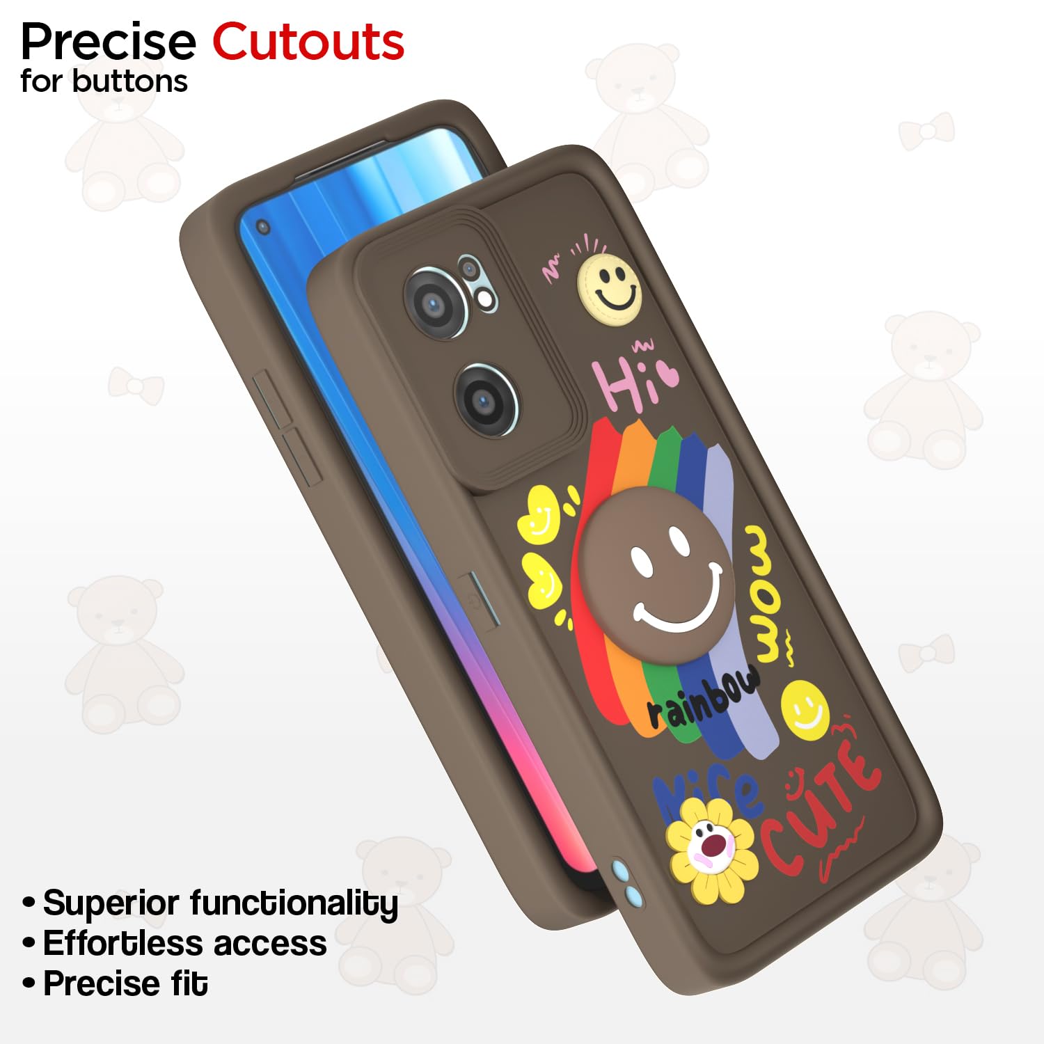 Brown Soft Silicone mobile cover for OnePlus Nord CE 2 5G – Pikkme – photo 6