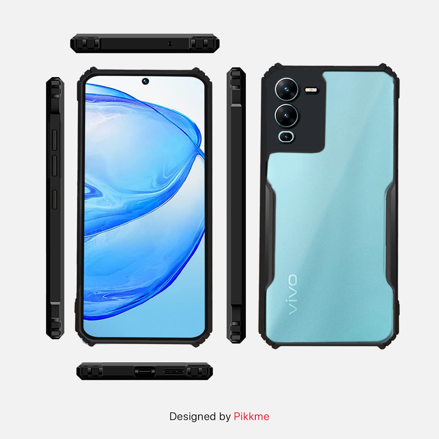 Pikkme Vivo V25 Pro 5G black mobile cover – photo 3