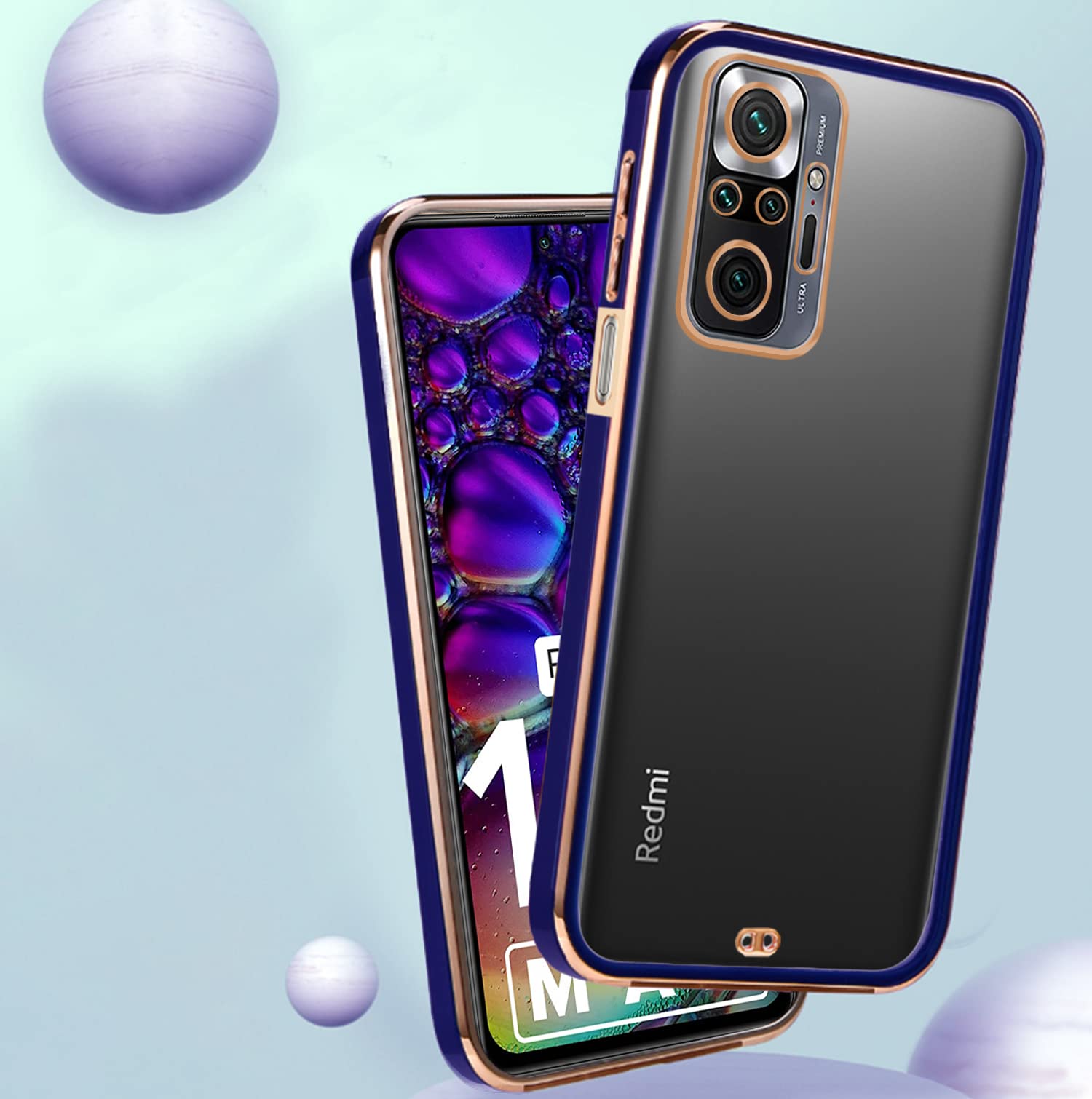 Pikkme blue Chrome mobile cover for Redmi Note 10 Pro/Note 10 Pro Max – photo 4