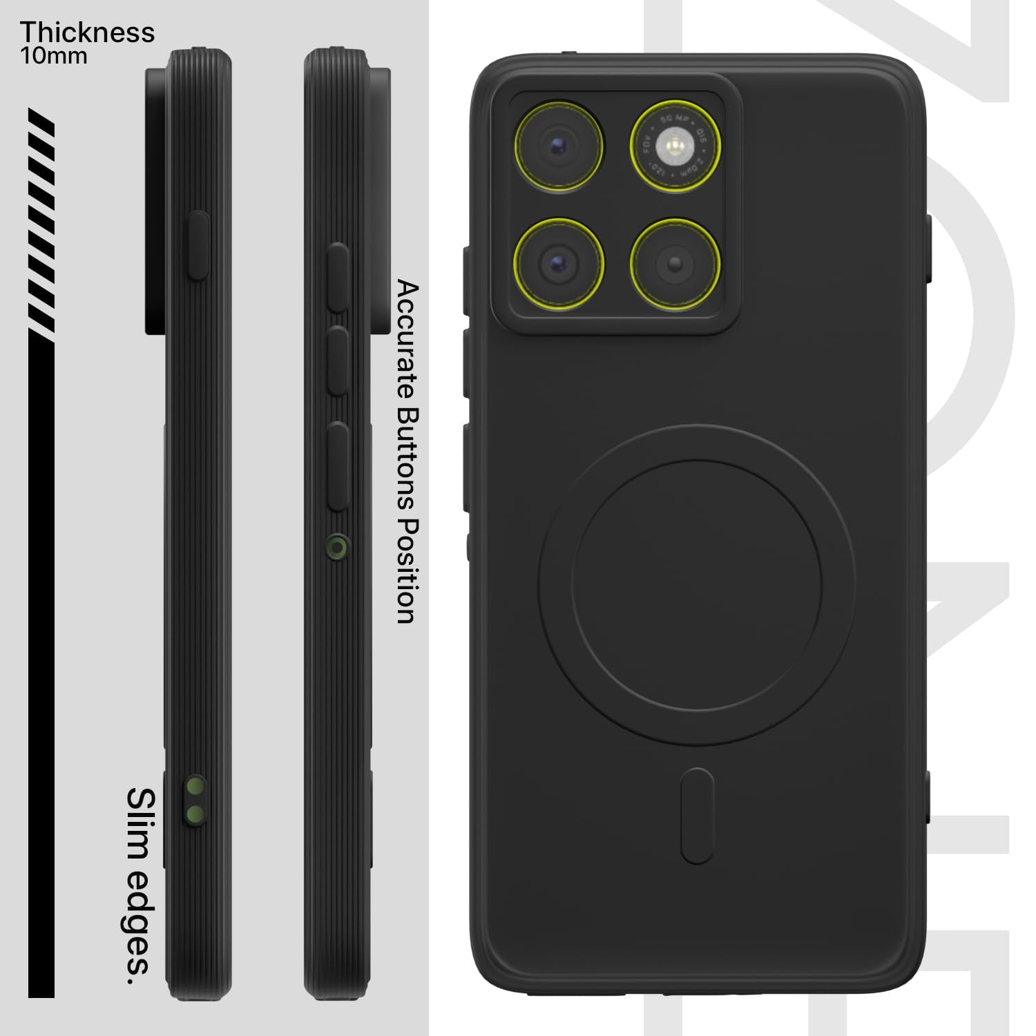 Pikkme Moto Edge 70 5G black back cover – photo 3