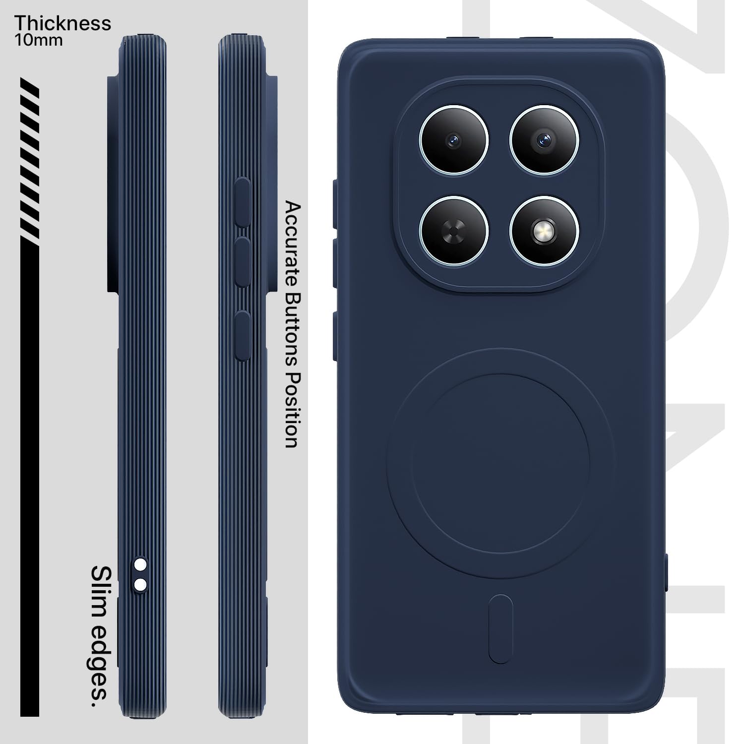 Pikkme Redmi Note 15 5G blue mobile back cover – photo 3