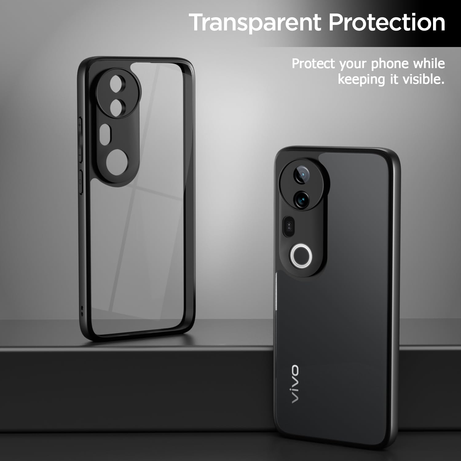 Pikkme Vivo T4 Ultra 5G Eagle 2 Shockproof Sleek Hybrid Armor Back Cover (Black)