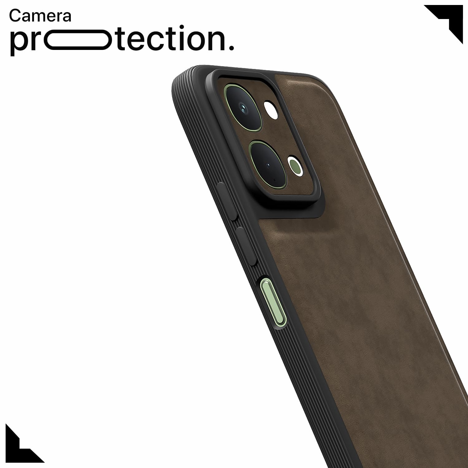 Vivo T5x/Y51 Pro/iQOO Z11x 5G Leather back cover in coffee by Pikkme – photo 5