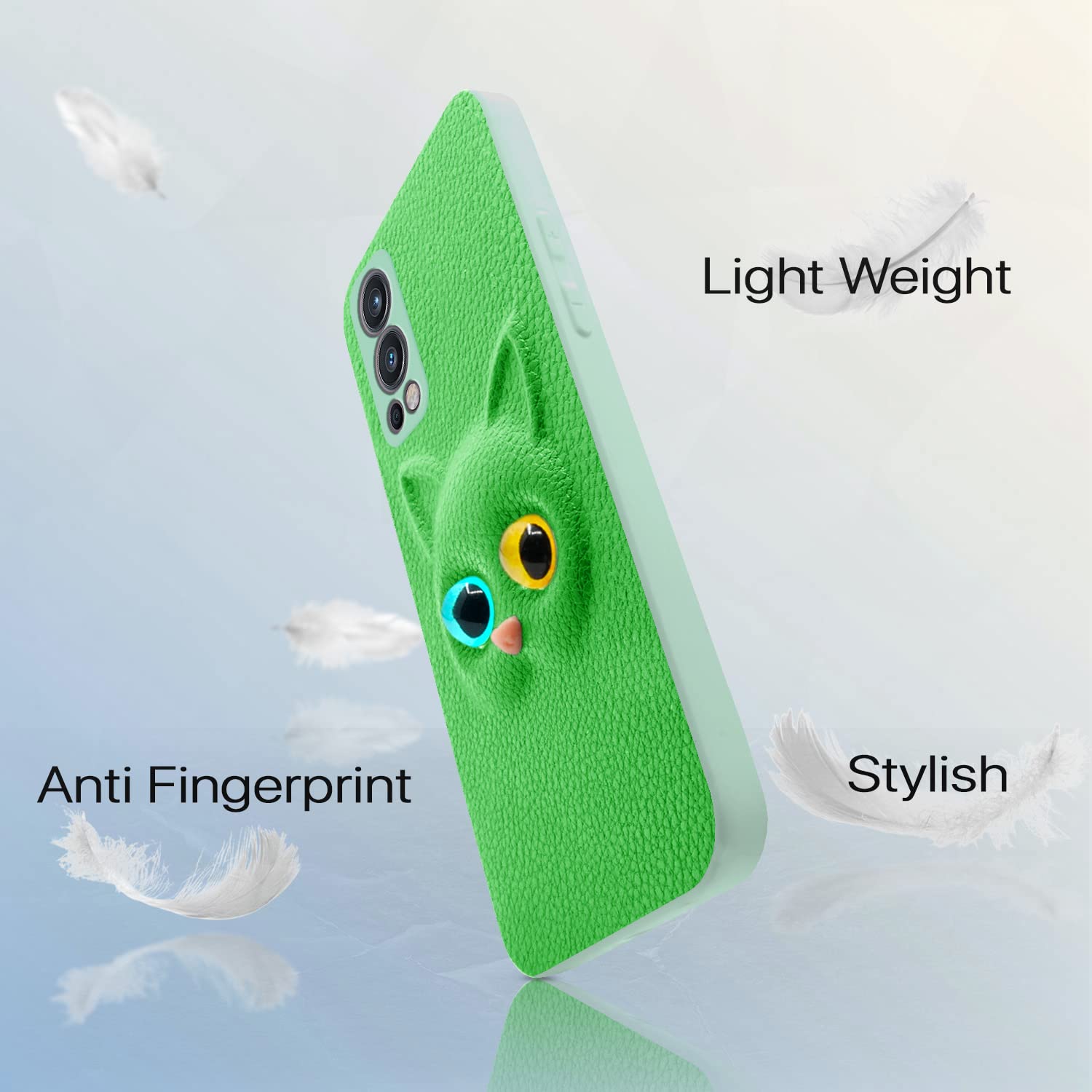 Pikkme OnePlus Nord 2 5G Cat green phone cover – photo 5