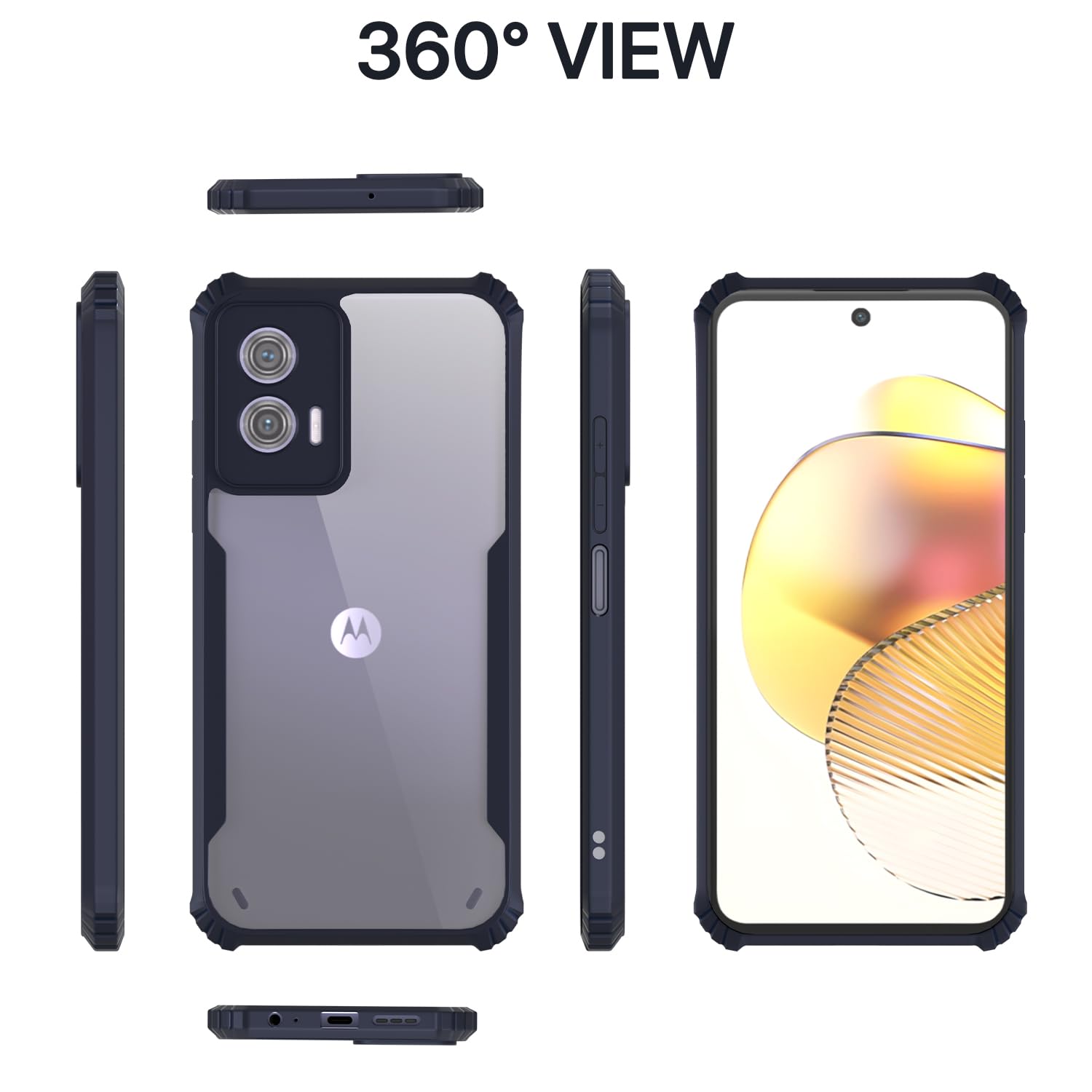 Blue phone cover for Moto G73 5G – Pikkme – photo 3