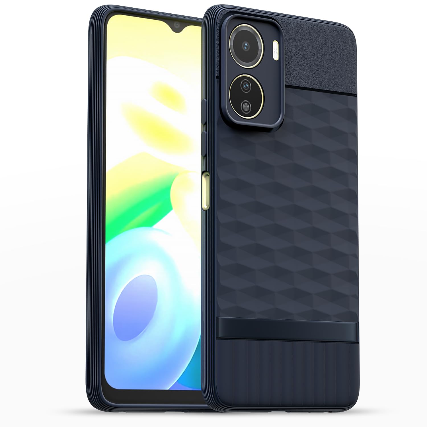  Vivo Y16  Gencase Back Cover - Blue