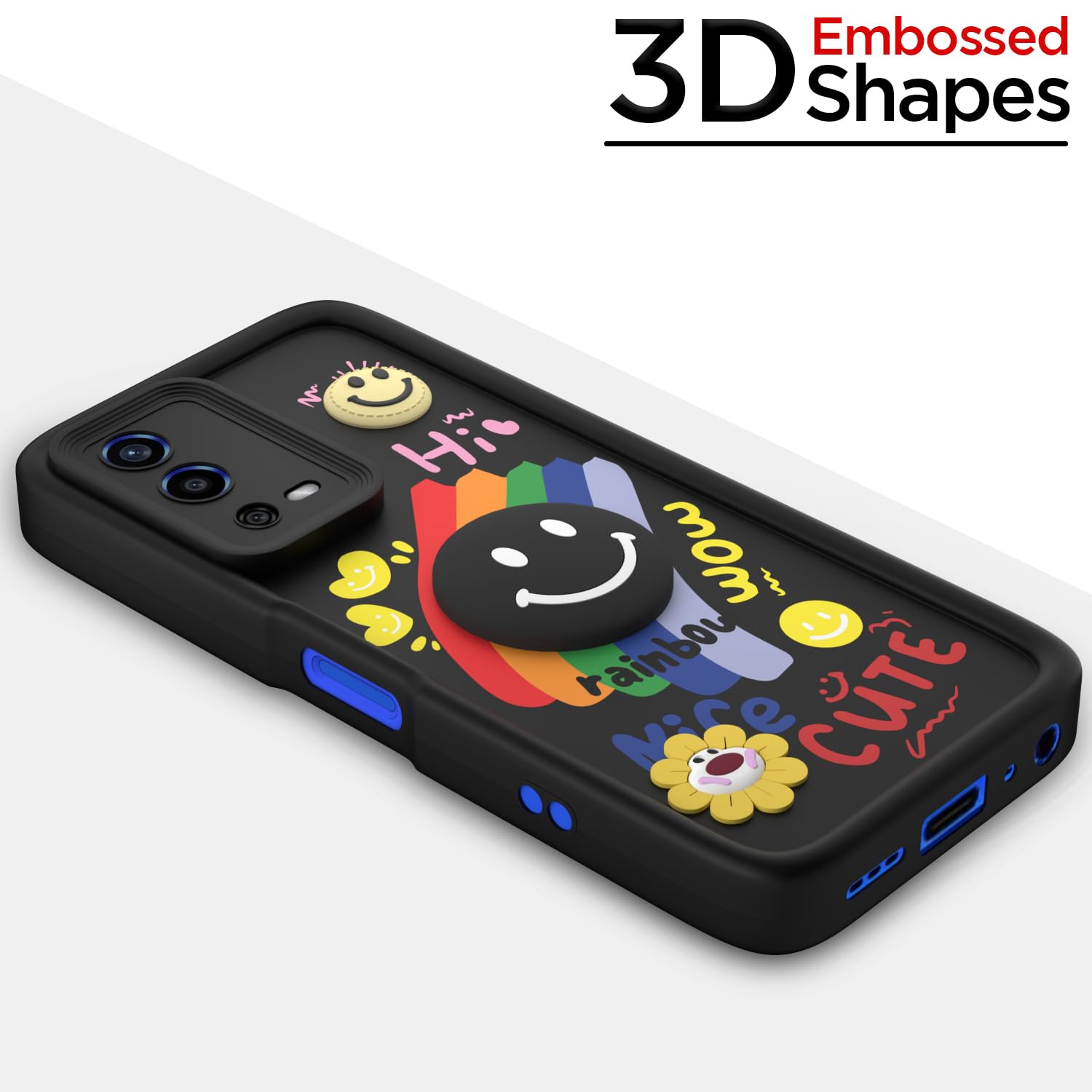 Oppo A55 Soft Silicone back cover in black by Pikkme – photo 3