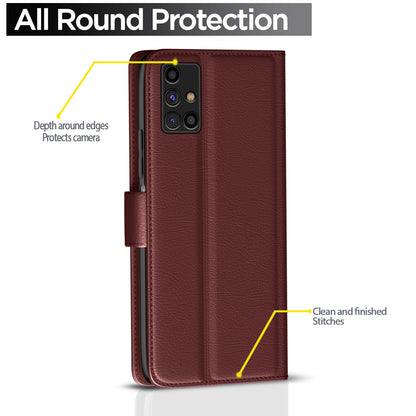 Pikkme Samsung M31s brown wallet flip cover – photo 4