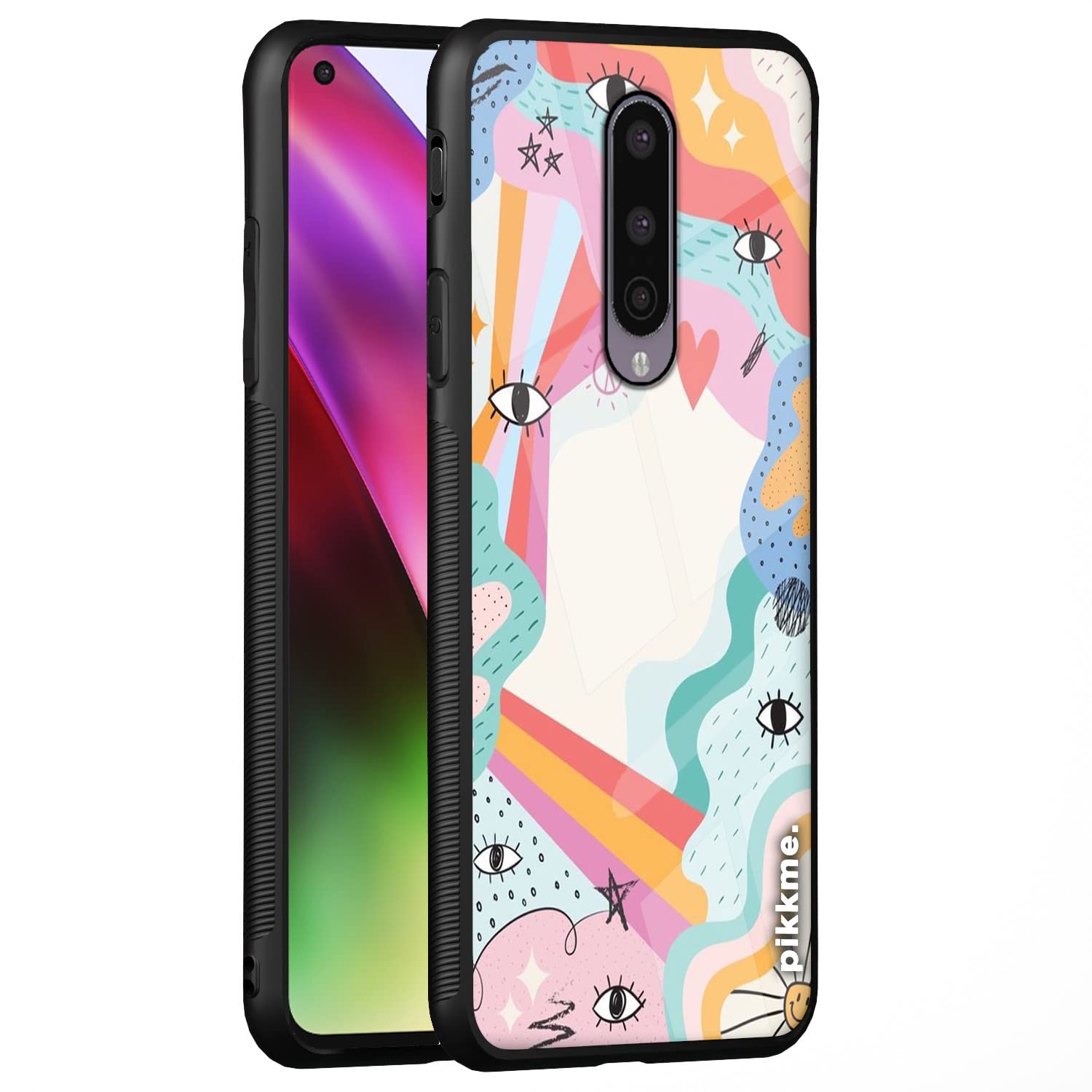 Pikkme OnePlus 8 Hybrid mobile back cover