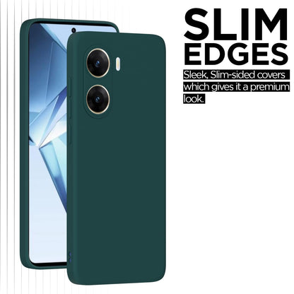 Pikkme Vivo V29e 5G  Soft Matte Silicone Shockproof Case (Green)