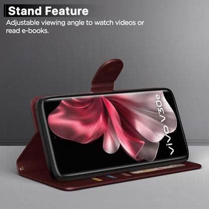 Pikkme brown flip cover for Vivo V30e 5G – photo 3