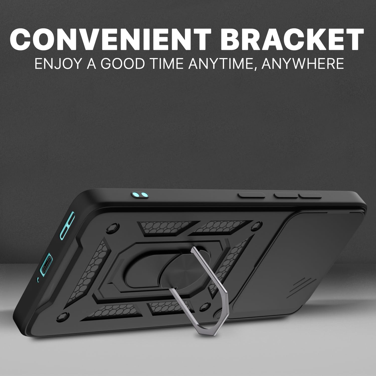 Pikkme Motorola Moto edge 60 fusion D10 Tough Armor Back Cover (Black)
