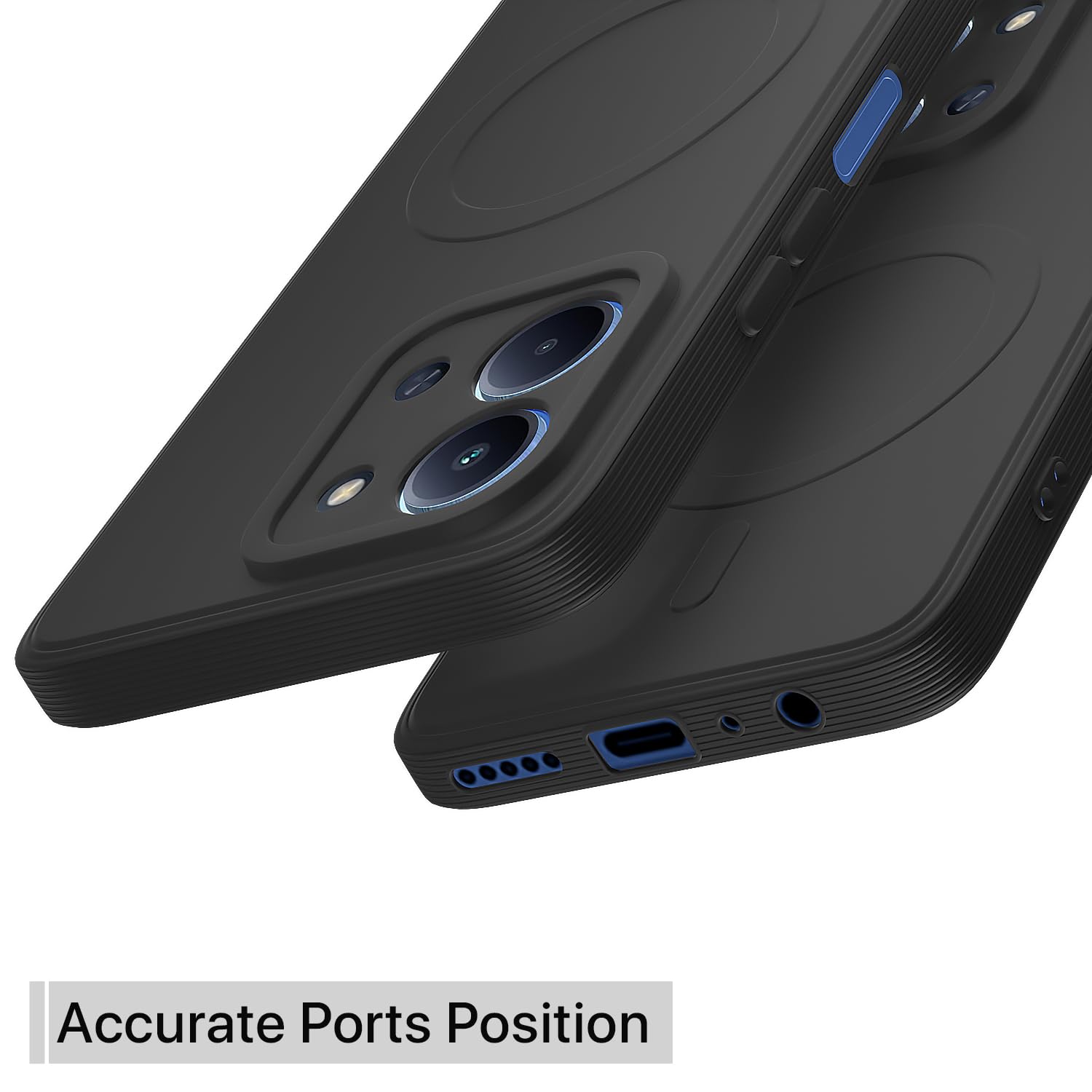 Pikkme Redmi 15C 5G MagSafe black back cover – photo 4