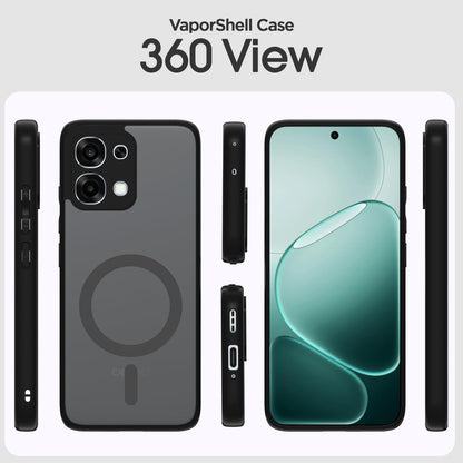 Oppo F31/F33 5G mobile back cover in black smoke mag-safe by Pikkme – photo 2