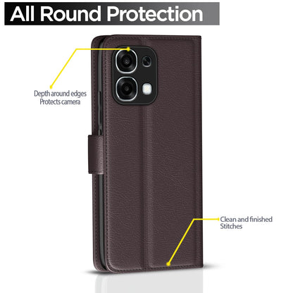 Oppo F31/F33 5G wallet flip cover in coffee by Pikkme – photo 4