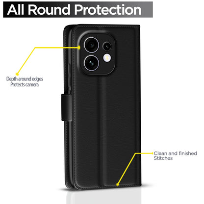 Black Wallet flip cover for Oppo Reno 16 5G – Pikkme – photo 4