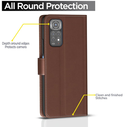 Pikkme Redmi Note 11/Note 11s tan wallet flip cover – photo 4