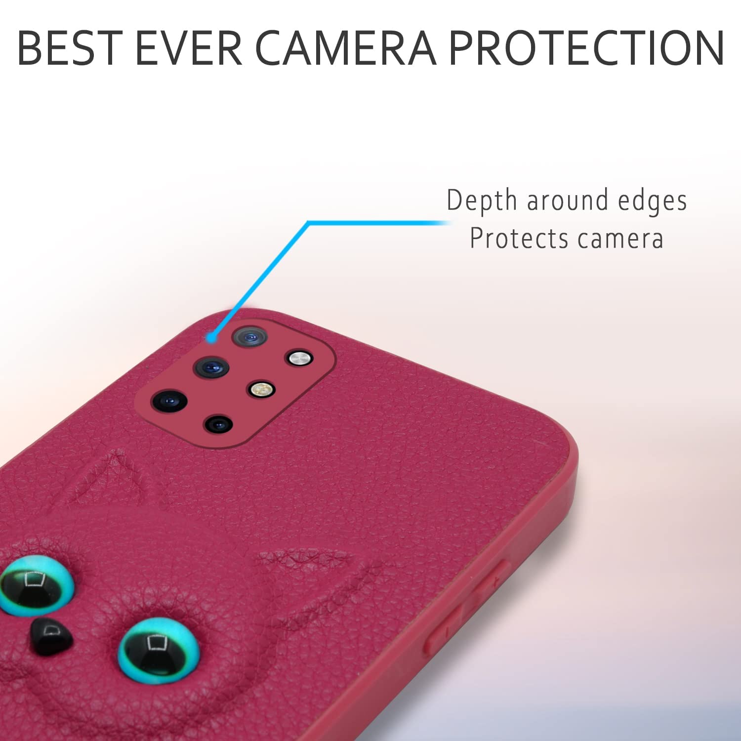 Pikkme Oneplus 8T Kitty Back Cover (Pink)