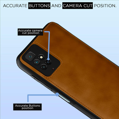 Brown Leather phone cover for Redmi 10 Prime – Pikkme – photo 6