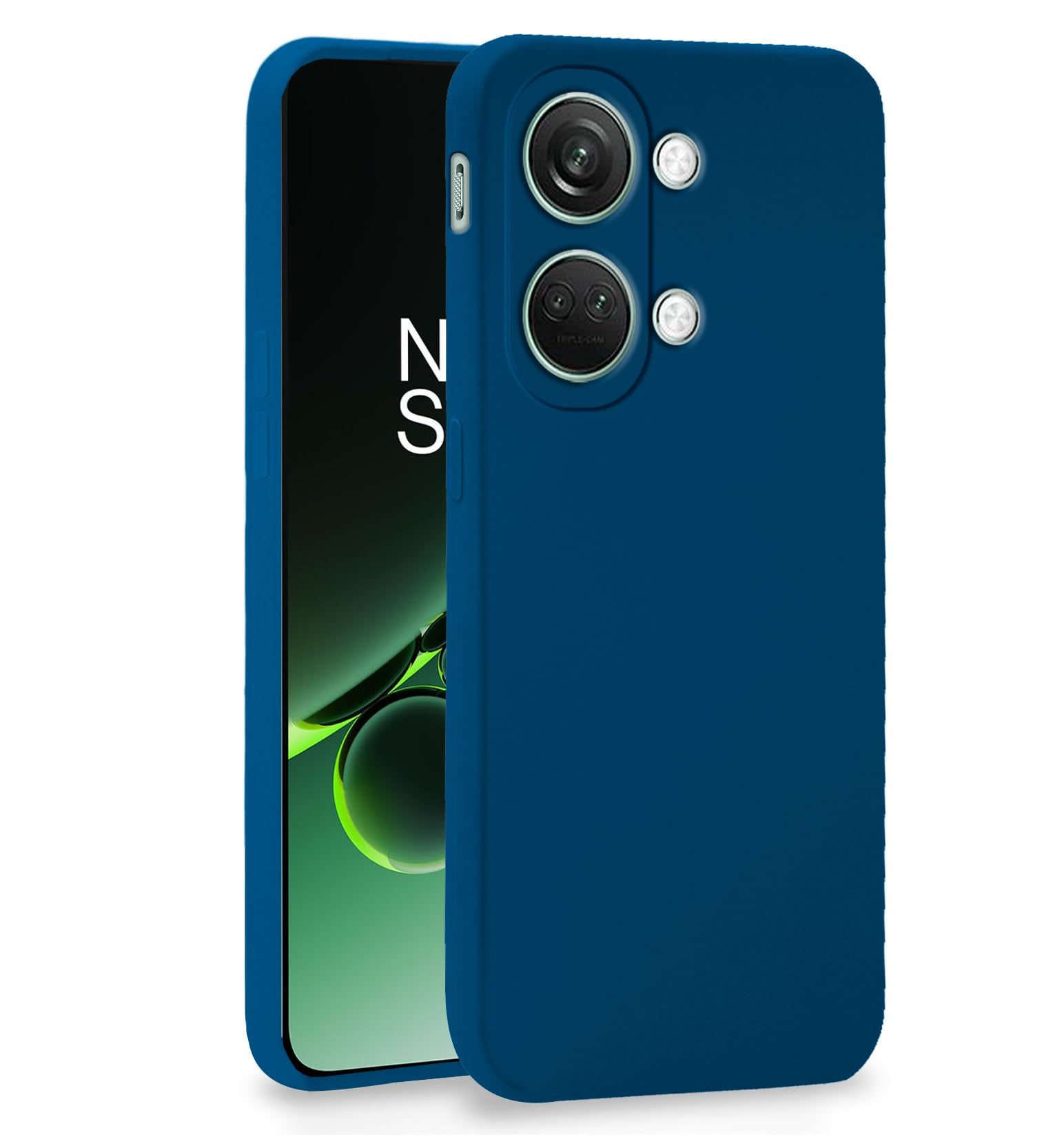 Pikkme blue Liquid Silicone phone cover for OnePlus Nord 3 5G