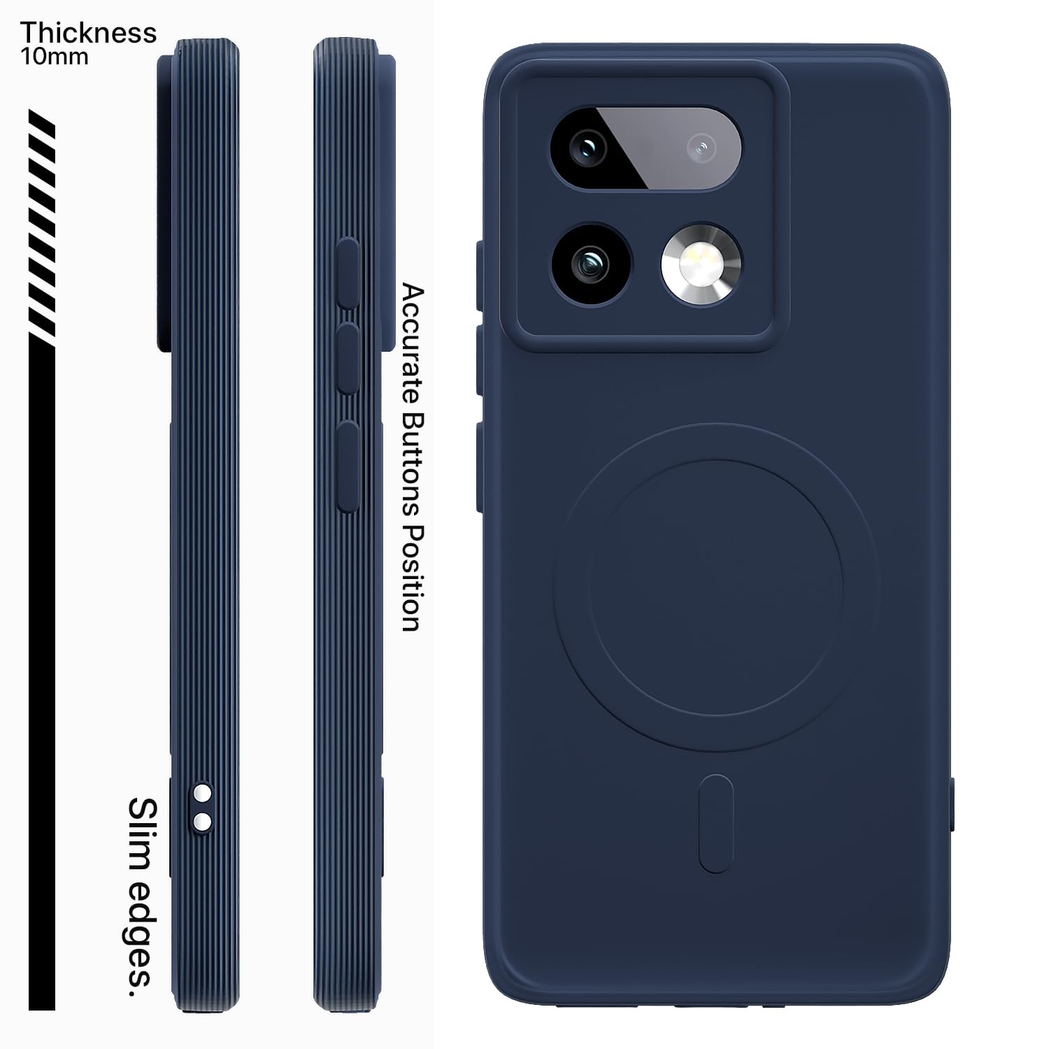 Pikkme Realme 16 Pro Plus 5G MagSafe blue mobile back cover – photo 3