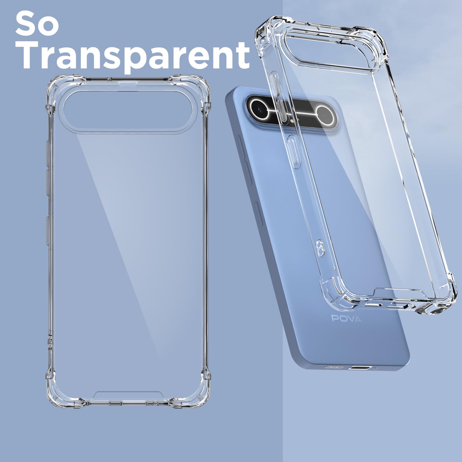 Transparent back cover for Tecno Pova – Pikkme – photo 2