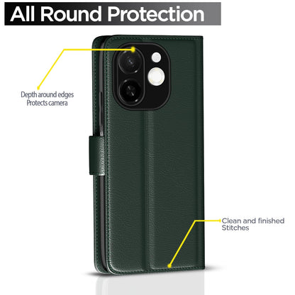 Green Wallet mobile flip cover for Tecno Spark 30C 5G – Pikkme – photo 4