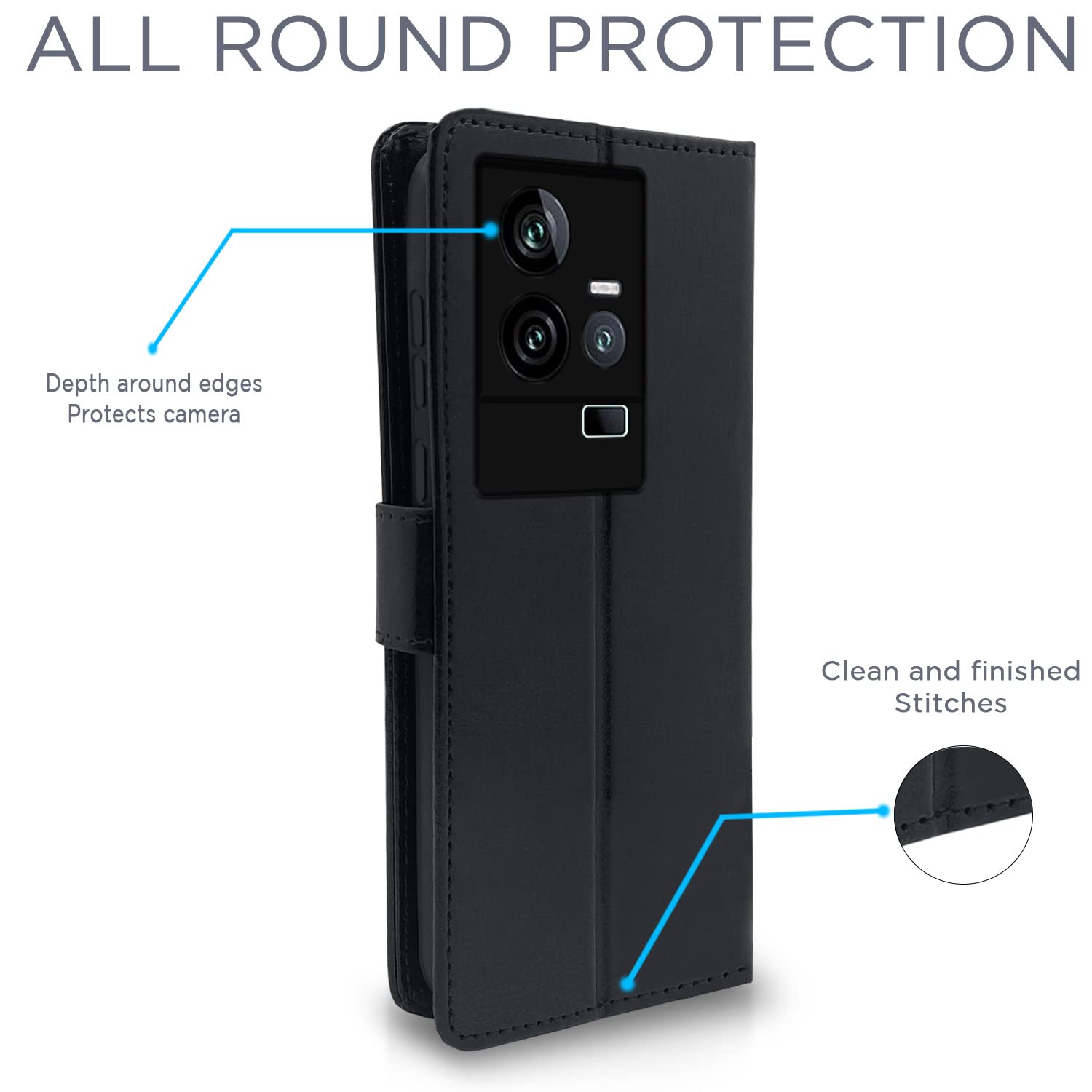 Black flip case for iQOO 11 5G – Pikkme – photo 4