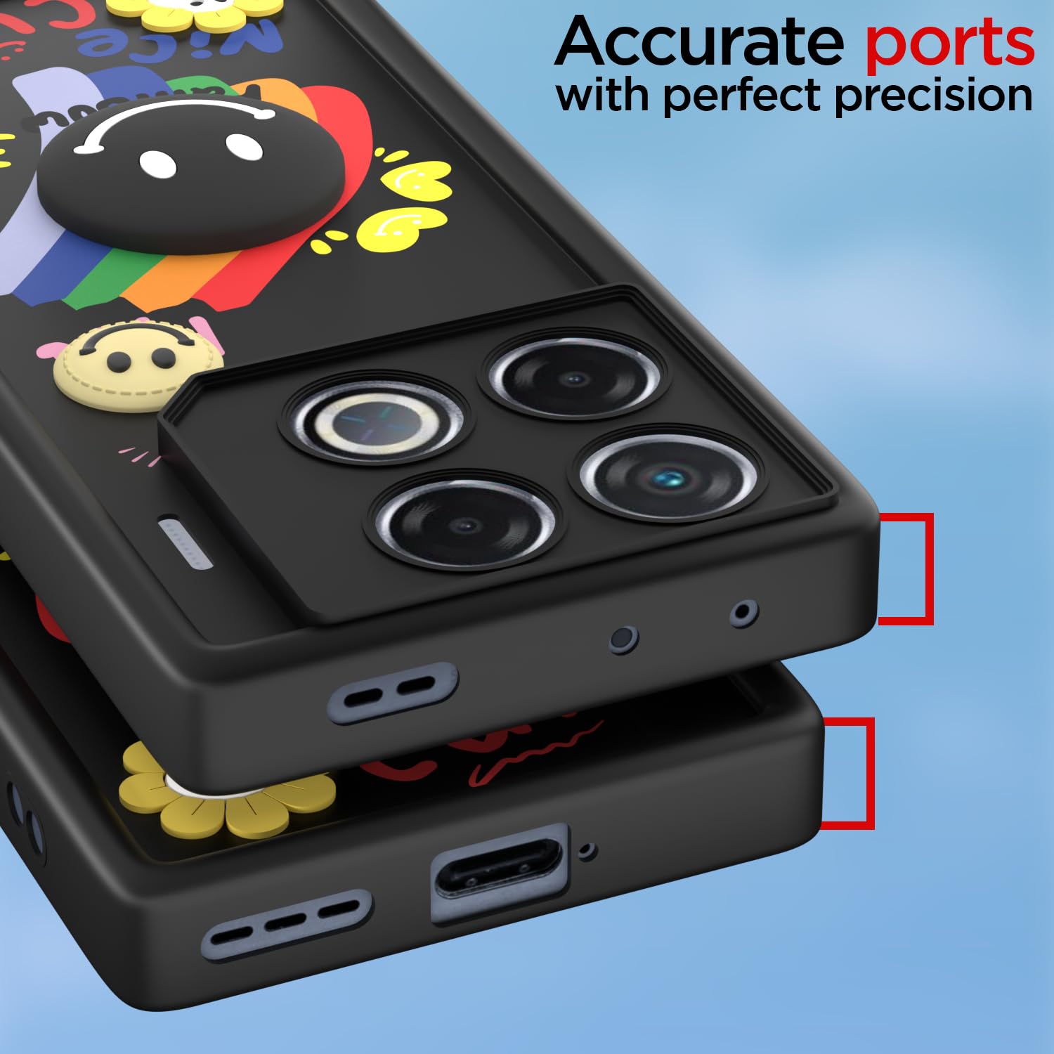 Pikkme Infinix GT 20 Pro 5G Soft Silicone black phone cover – photo 4