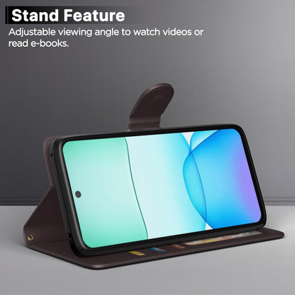 Redmi 13/Poco M6 Plus 5G wallet flip cover in coffee by Pikkme – photo 3