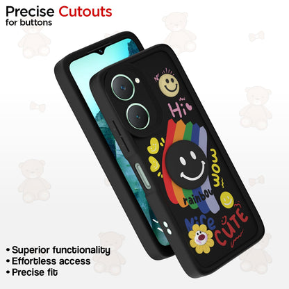 iQOO Z9 Lite 5G/Vivo T3 Lite 5G/Vivo Y18/Y18e/Y03 Soft Silicone phone cover in black by Pikkme – photo 6