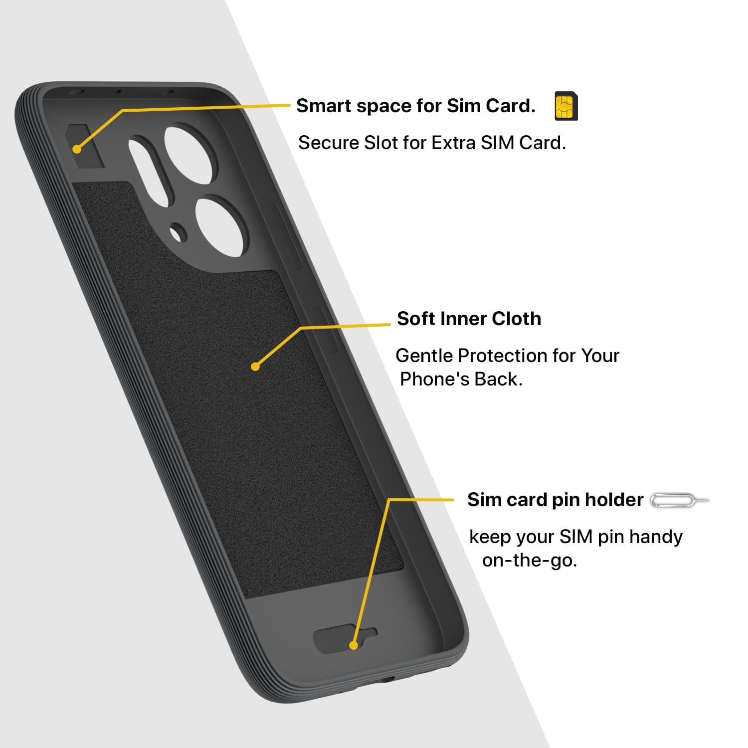 Pikkme Oppo Reno 14 5G grey mobile back cover – photo 6
