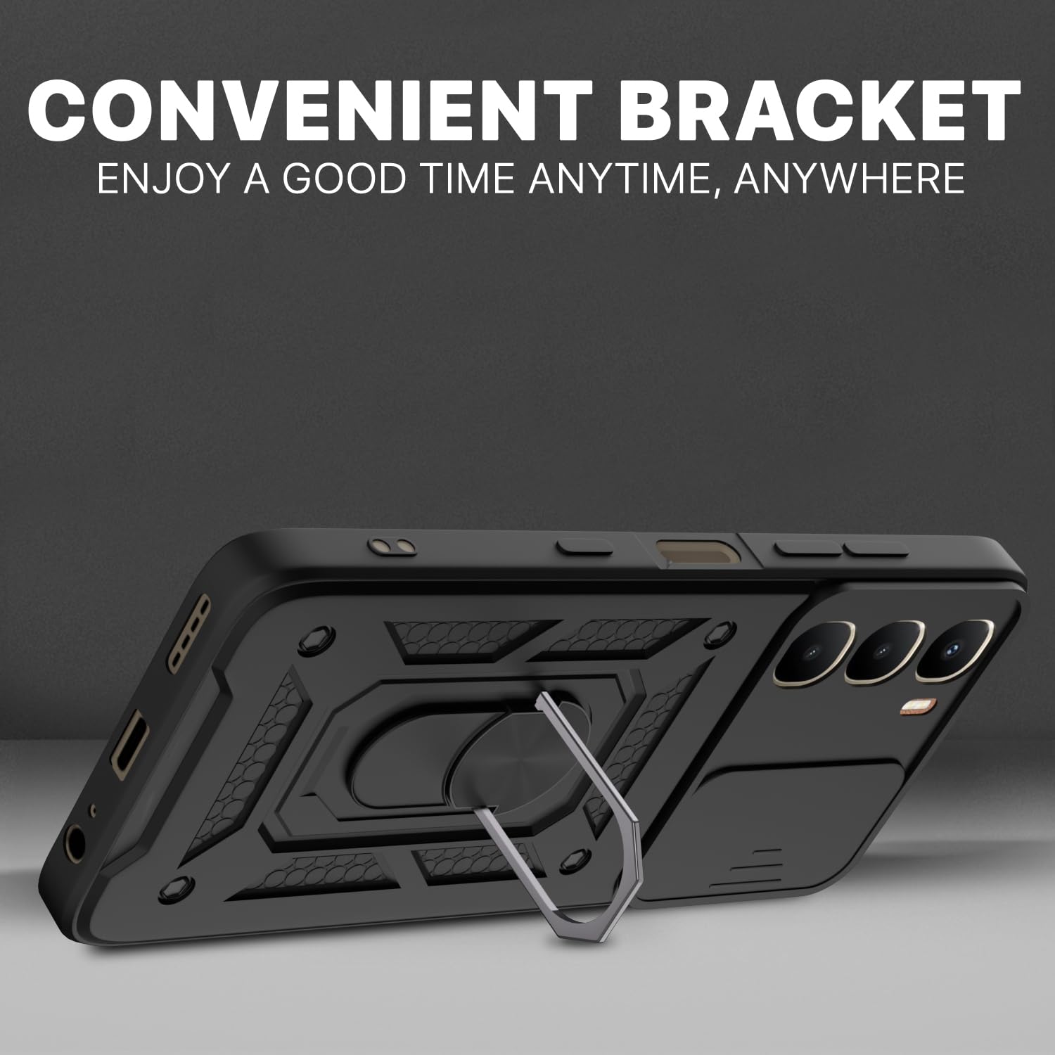 Infinix Hot 60 5G/360 back cover in black by Pikkme – photo 3