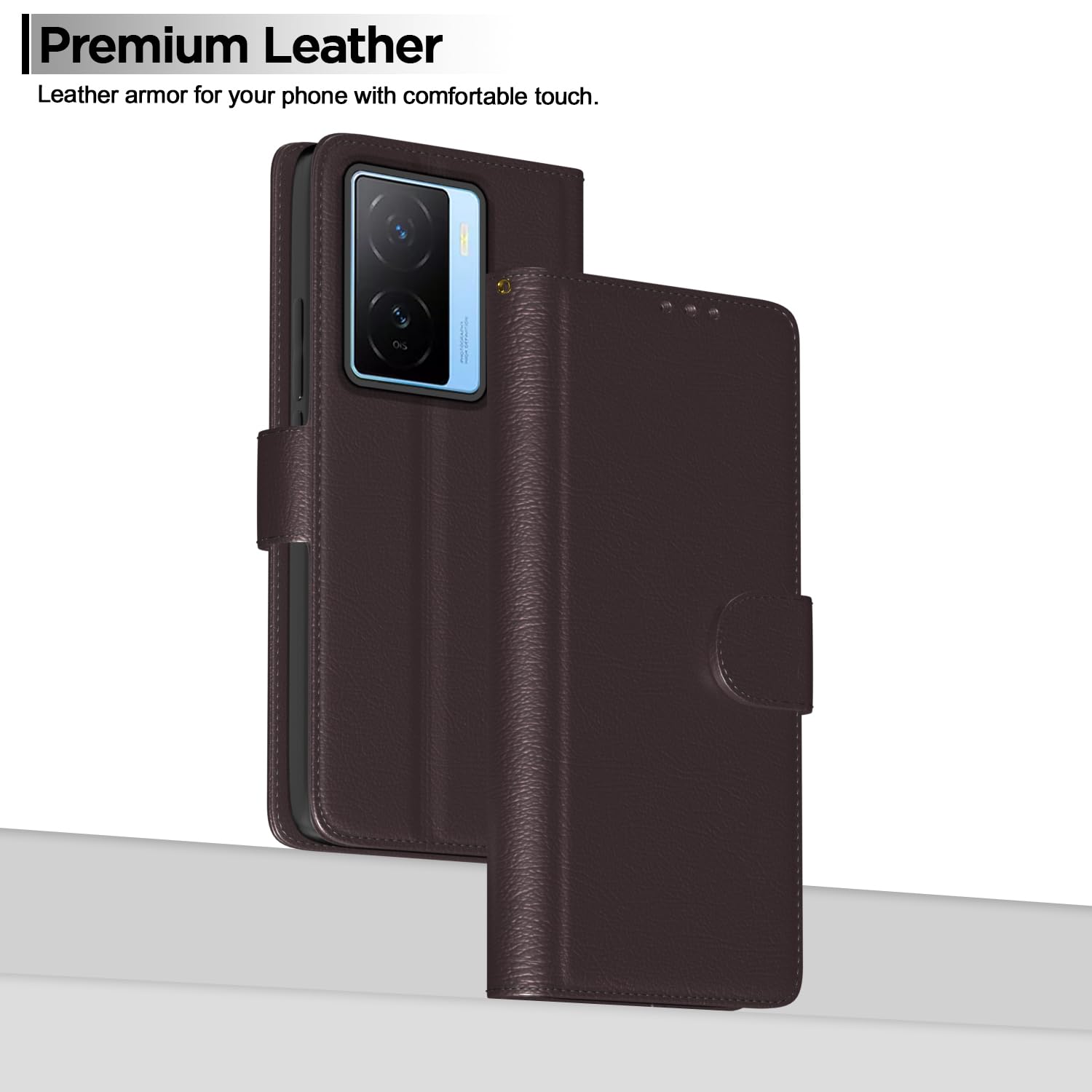 Pikkme coffee Wallet flip case for iQOO Z7/Z7s 5G – photo 7
