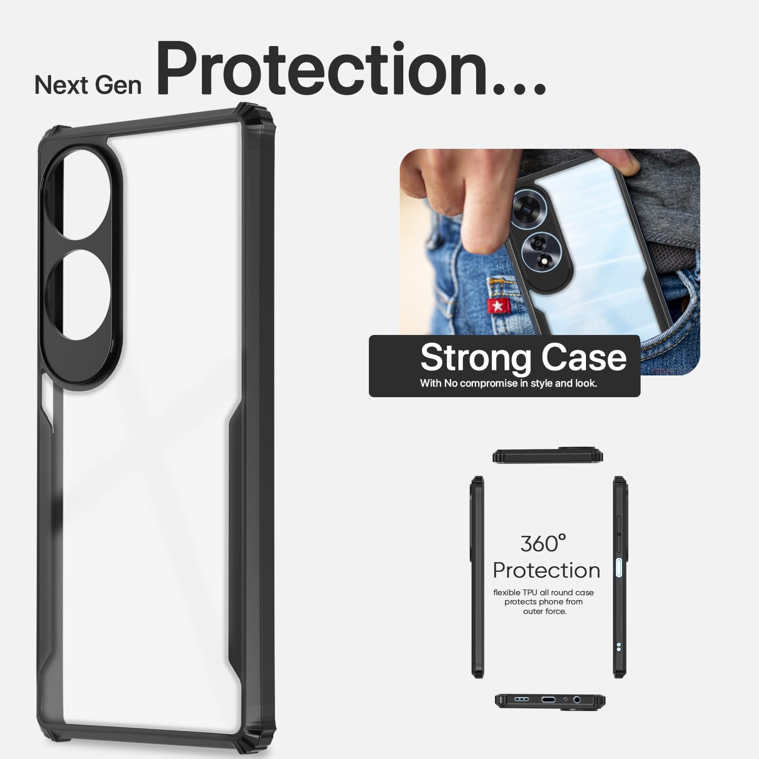 Pikkme black back cover for Oppo A60 4G – photo 6