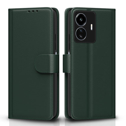 Pikkme green Wallet wallet flip cover for iQOO Z6 Lite 5G