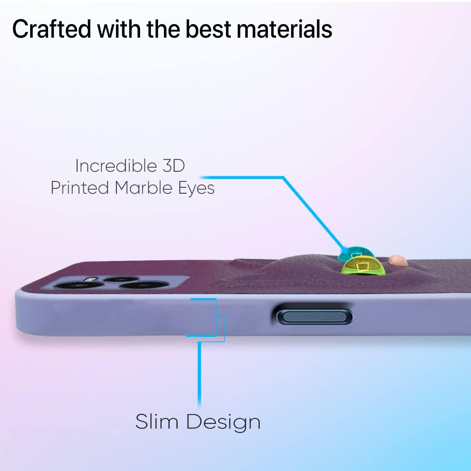 Pikkme Realme C35 Kitty Back Cover (Purple)