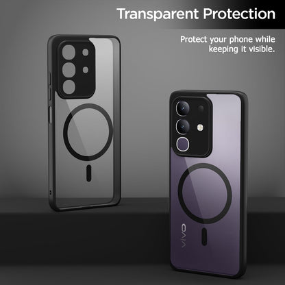 Pikkme black mag-safe MagSafe back cover for Vivo T4x/iQOO Z10x/Y31 Pro 5G – photo 3