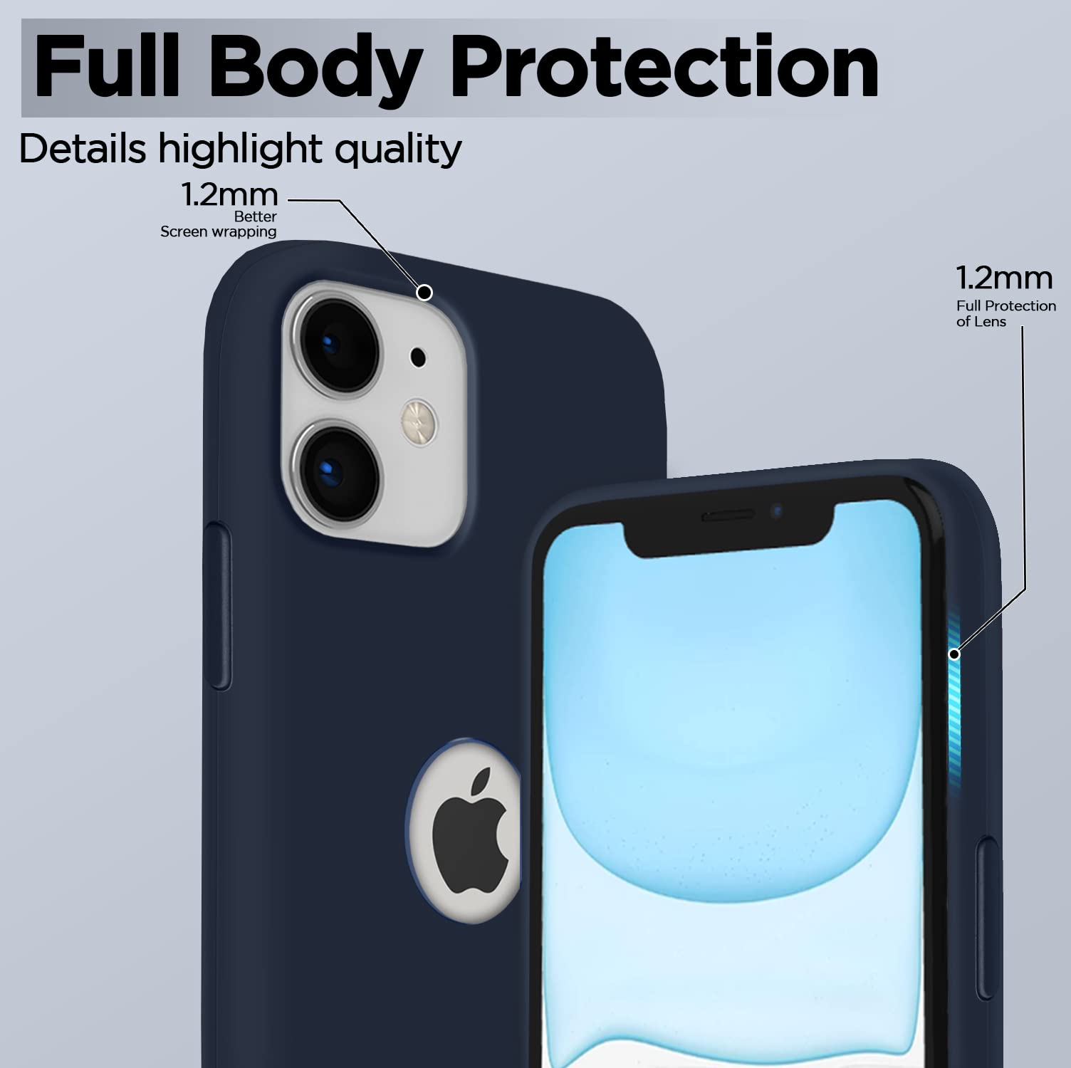 Pikkme dark blue Soft Silicone mobile cover for iPhone 11 – photo 6
