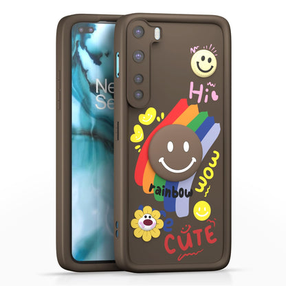 Pikkme OnePlus Nord (2020) Soft Silicone brown mobile cover