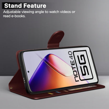Pikkme brown flip cover for Infinix Note 40 5G – photo 3