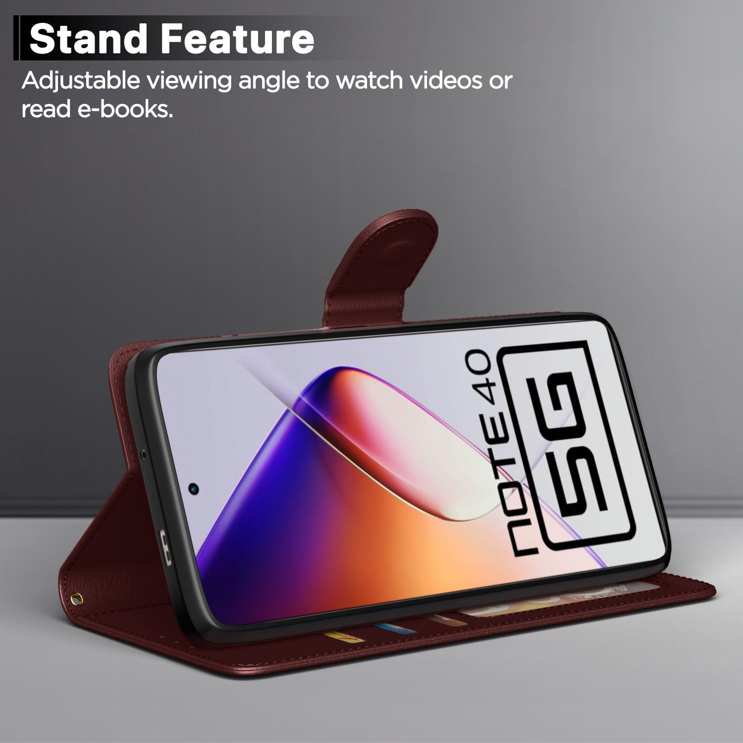 Pikkme brown flip cover for Infinix Note 40 5G – photo 3
