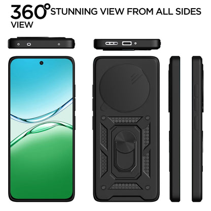Pikkme Oppo F29 5G D10 Tough Armor Back Cover (Black)